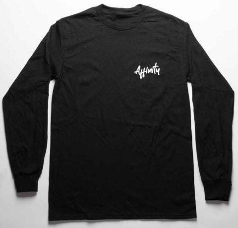 Affinity Script Long Sleeve T-Shirt - Black